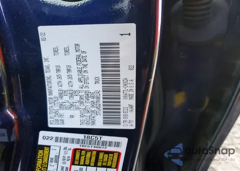 2022 Toyota Tundra Double Cab Sr z USA, uszkodzony, nr VIN 5TFLA5GD7NX001242